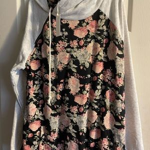 Vanilla Bay floral hoodie